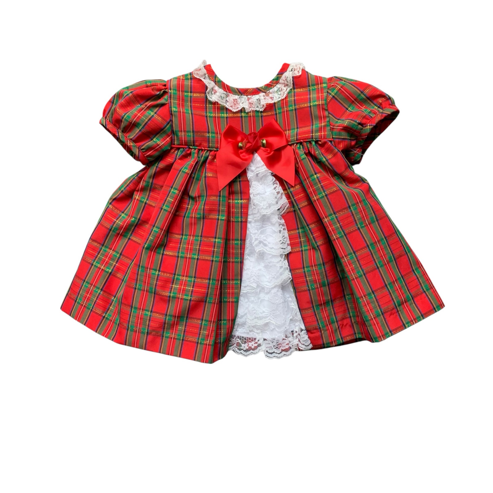 Vintage Nwt Bryan Tartan Plaid Christmas Party Dress